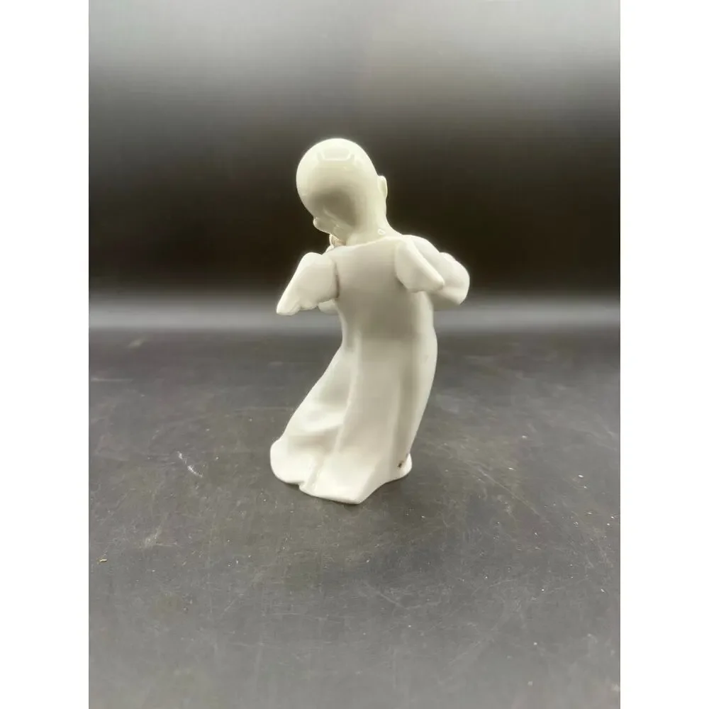LLADRO Spain Porcelain Asian Guardian Angel w/ Violin-F. Garcia #4536